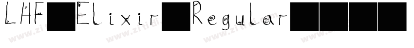 LHF Elixir Regular字体转换